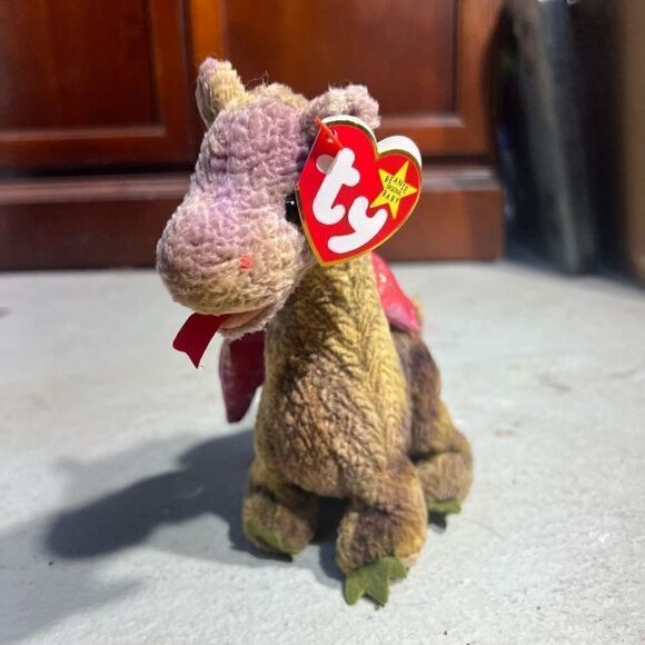 Ty Beanie Baby Scorch the Dragon Plush Toy, retired - Picture 1 of 16